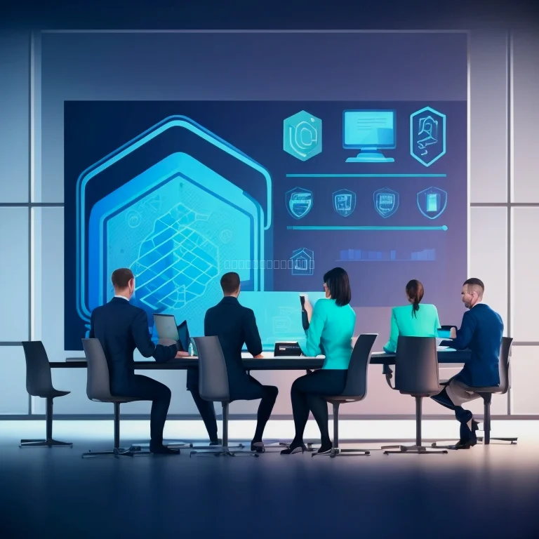 Grupo de profesionales en entrenamiento de ciberseguridad
